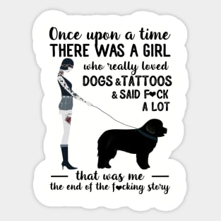 Dogs And Tattoos Sticker